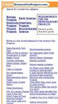 Mobile Screenshot of freesciencefairprojects.com